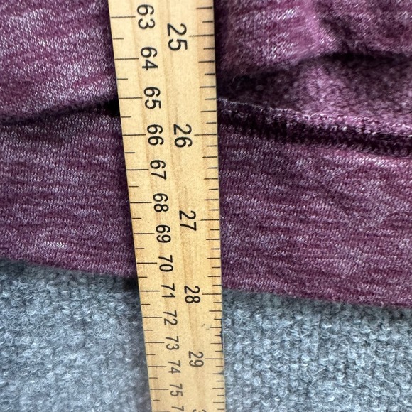 PINK Victoria's Secret Full Zip Hoodie Women's L Burgundy Heathered Love Pink - Picture 7 of 12